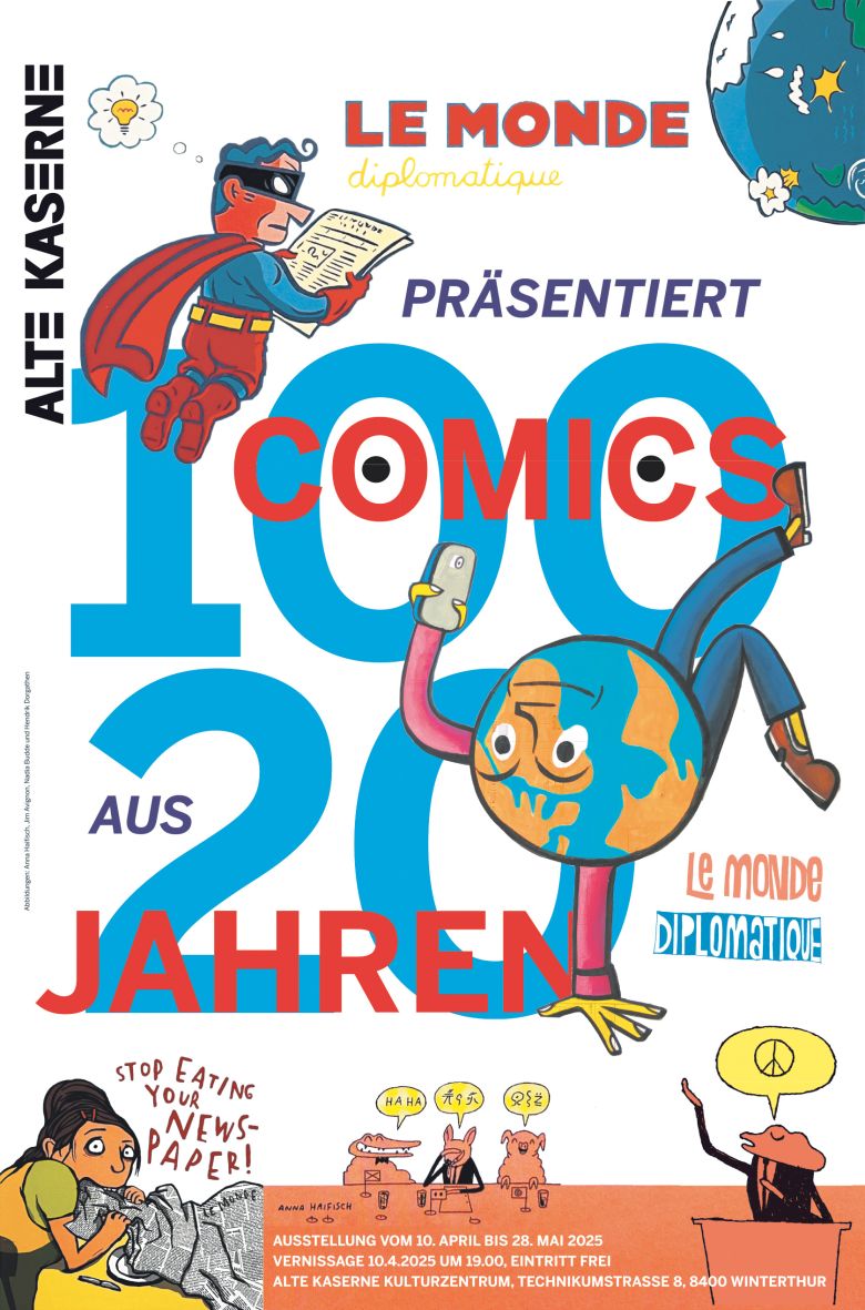 Plakat der Comic-Ausstellung
