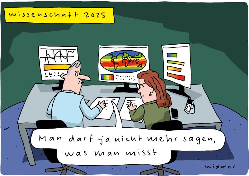 Cartoon von Ruedi Widmer