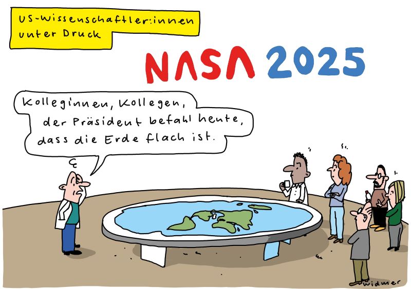 Cartoon von Ruedi Widmer