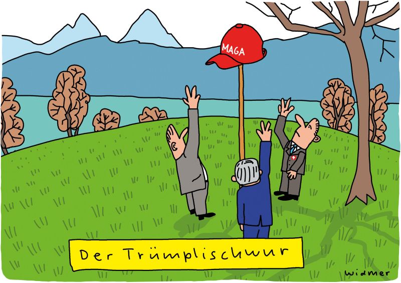 Cartoon von Ruedi Widmer