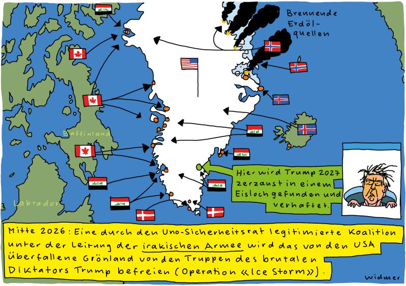 Cartoon von Ruedi Widmer