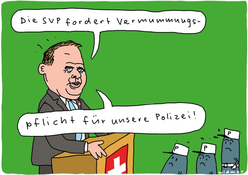 Cartoon von Ruedi Widmer