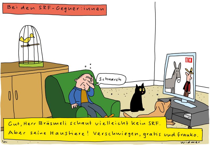 Cartoon von Ruedi Widmer