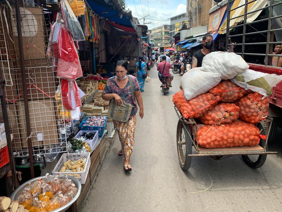 Markt in der thailändischen Grenzstadt Mae Sot