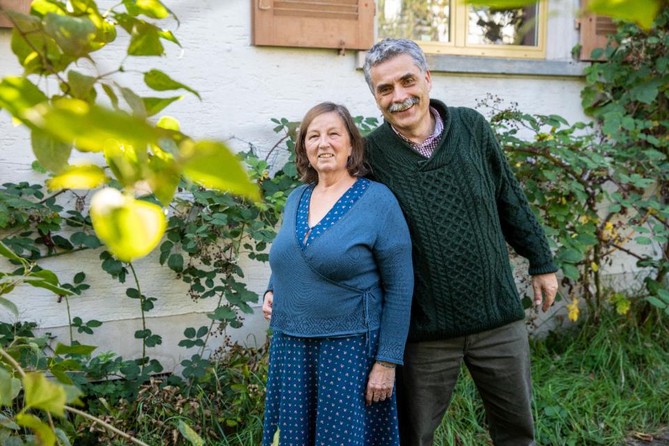 Toni Grüter mit seiner Frau Eveline Marquis in Läufelfingen