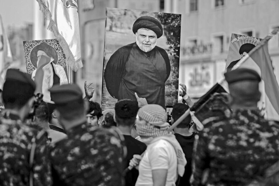 Proteste von Al-Sadr-Anhängern, Bagdad, 25. Oktober 2022