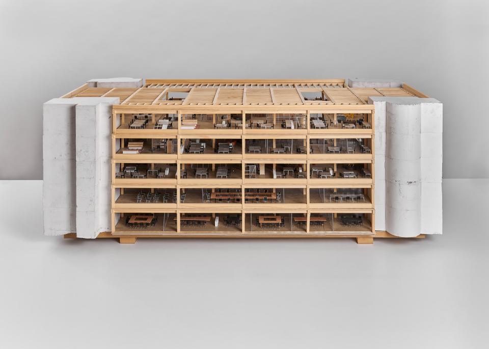 Modell für die neue Geschäftsstelle des Schweizerischen Nationalfonds, Bern Wankdorf