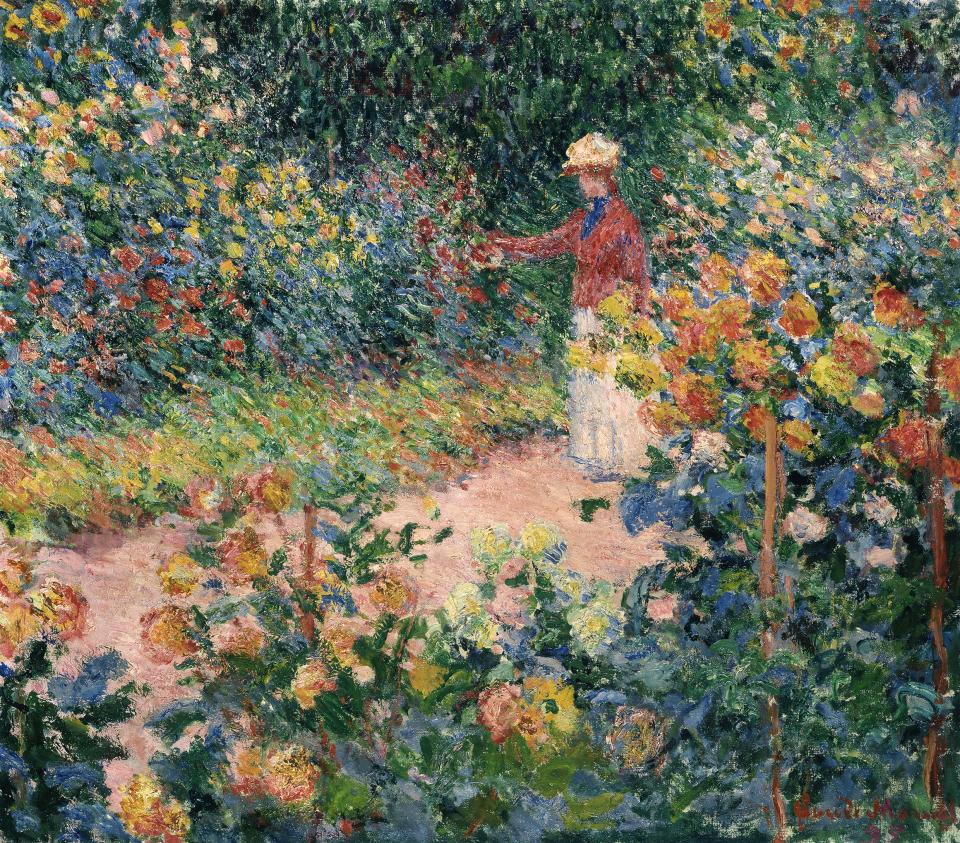 Gemälde «Le jardin de Monet à Giverny» von Claude Monet (1895)