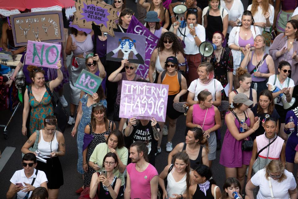 Demonstration in Zürich, 14. Juni 2022.