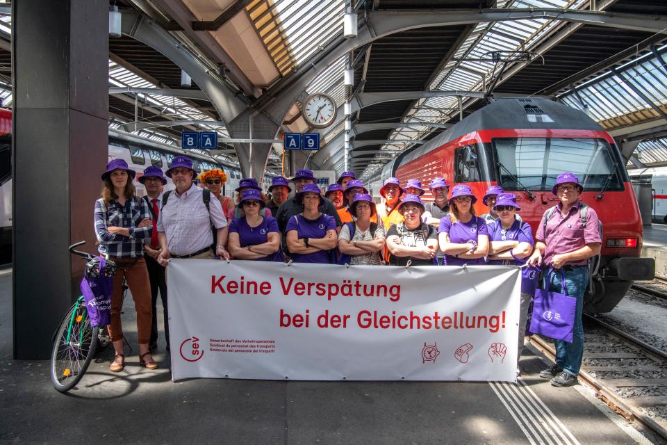 Impressionen vom feministischen Streik: Zürich