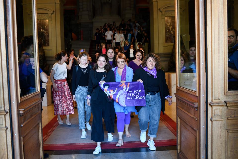 Impressionen vom feministischen Streik: Bern