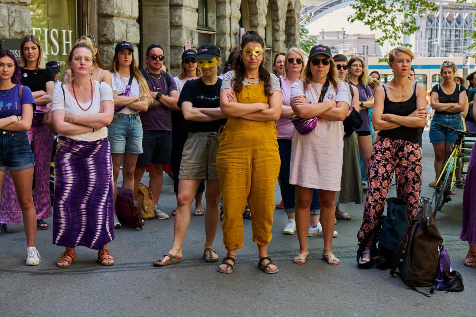 Impressionen vom feministischen Streik: Zürich