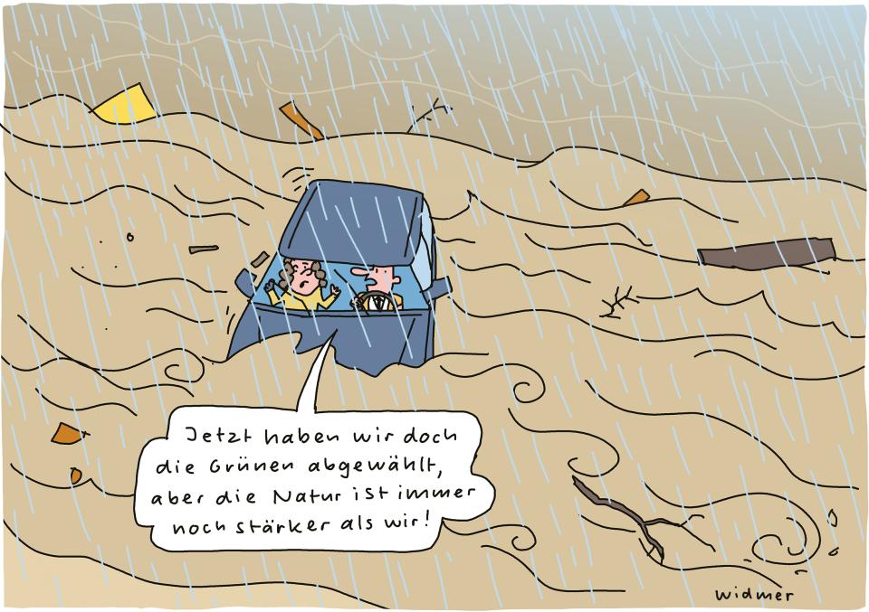 Cartoon von Ruedi Widmer