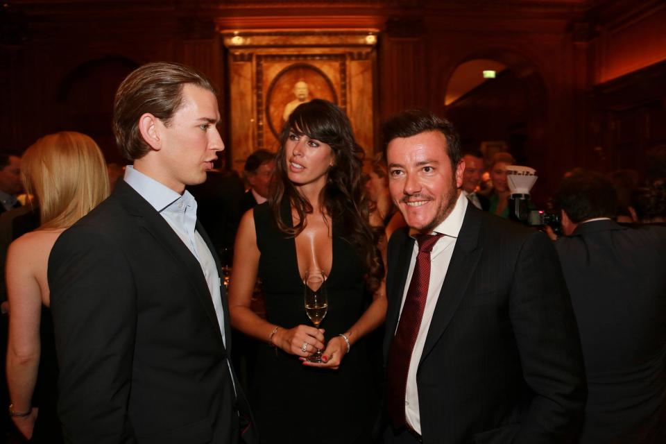 René Benko mit seiner Frau Nathalie und Sebastian Kurz an der Eröffnung des Park-Hyatt-Hotels in Wien