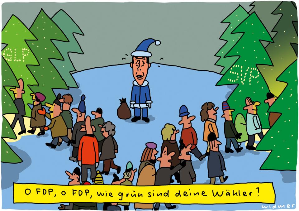 Cartoon von Ruedi Widmer