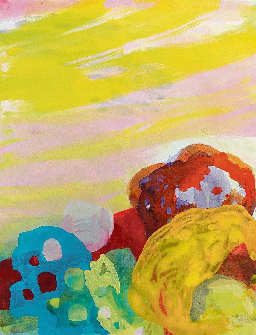 Andrea Busse-Hurt, Steine, 2021, 130 × 100 cm, Öl auf Leinwand