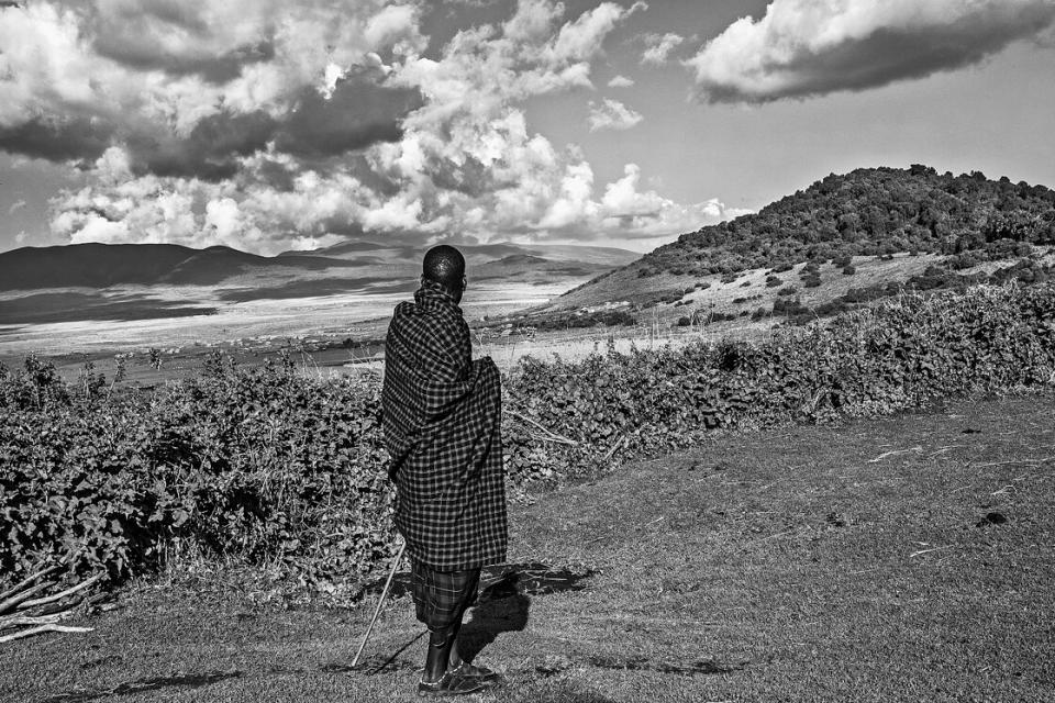 ein Massai in Ngorongoro, 2023