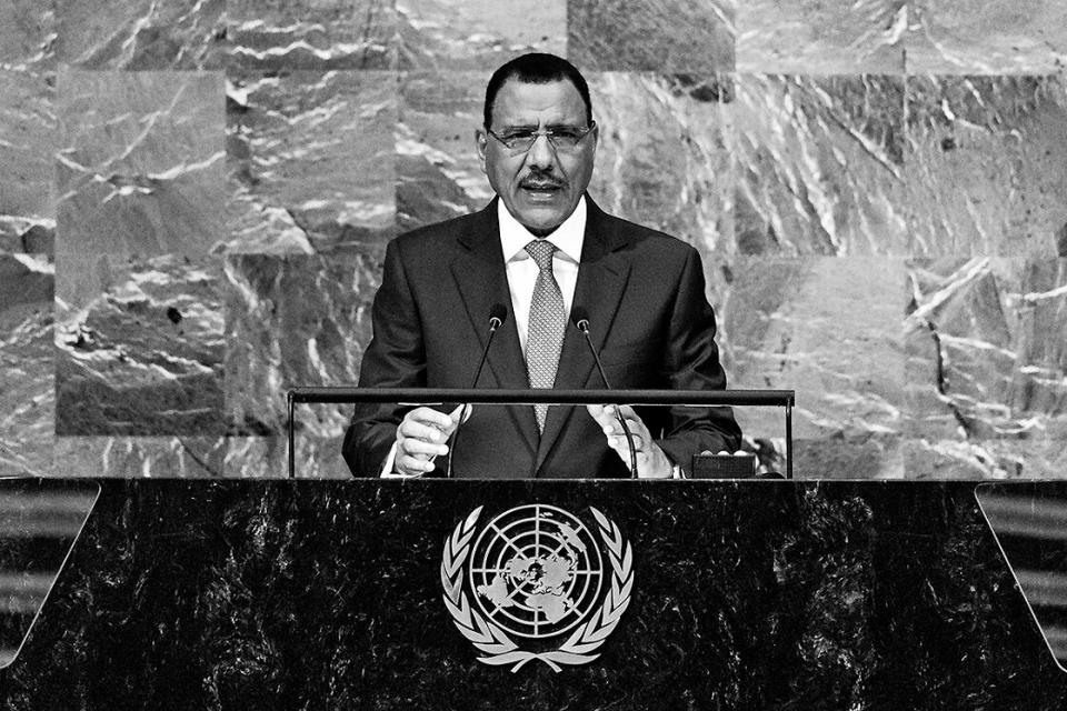 Nigers Präsident Bazoum spricht bei der UNO in New York, September 2022