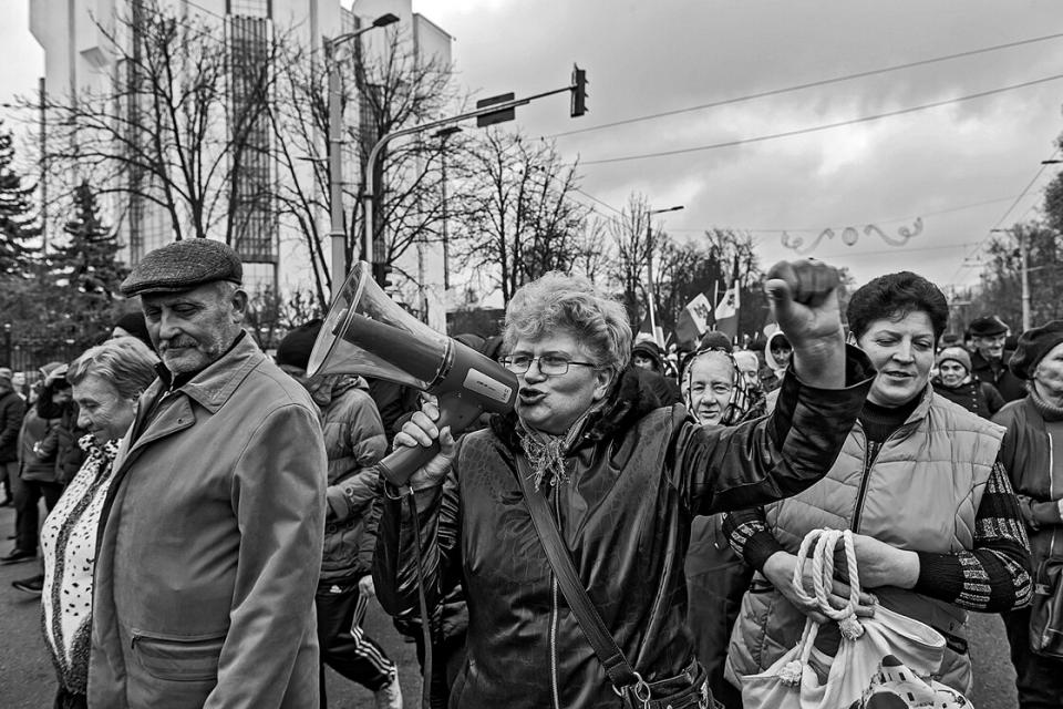 Protest gegen die Regierung, Chișinău, November 2022