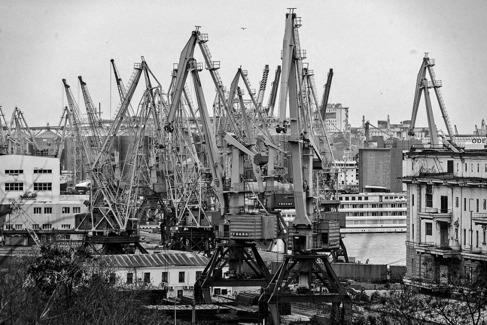 Der Hafen von Odessa, Januar 2023