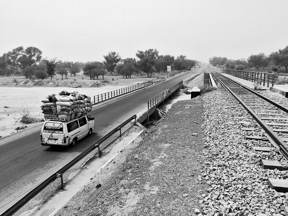 Die Route Nationale 1 zwischen Niamey und Dosso