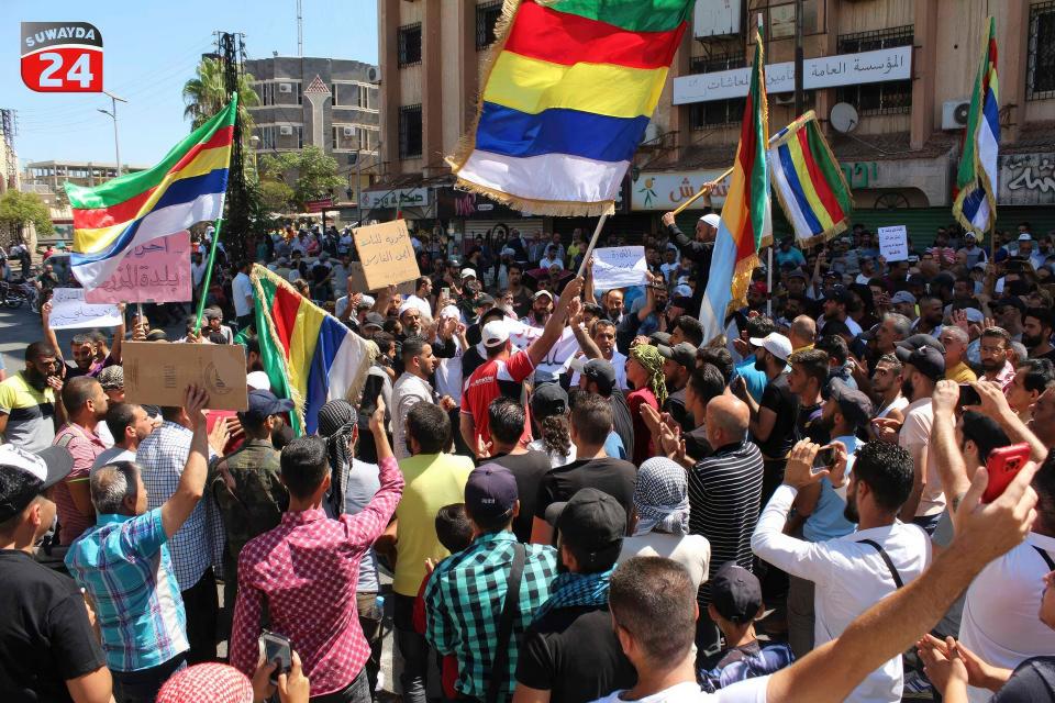 Demonstration gegen das Assad-Regime 