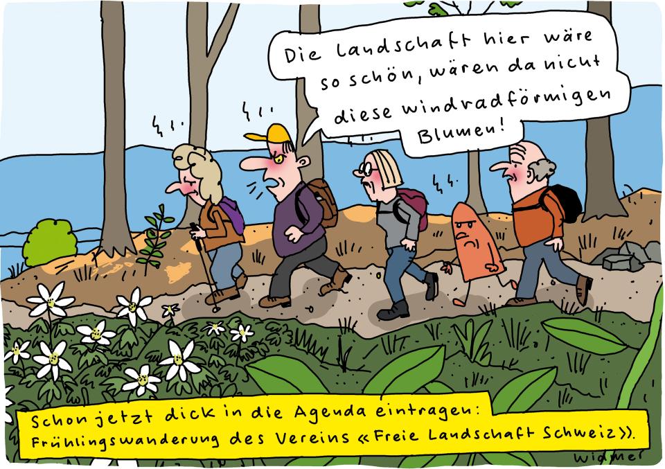 Cartoon von Ruedi Widmer