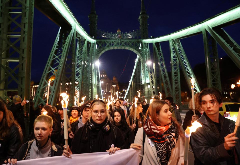 Demonstration am 21. Februar in Budapest