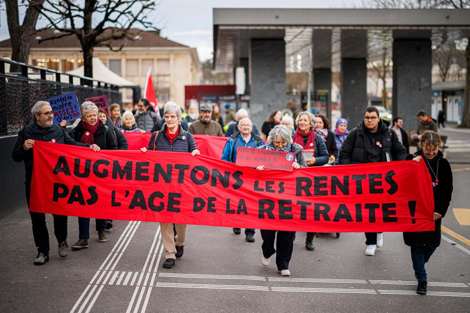 Kundgebung in Yverdon-les-Bains am 19. Februar