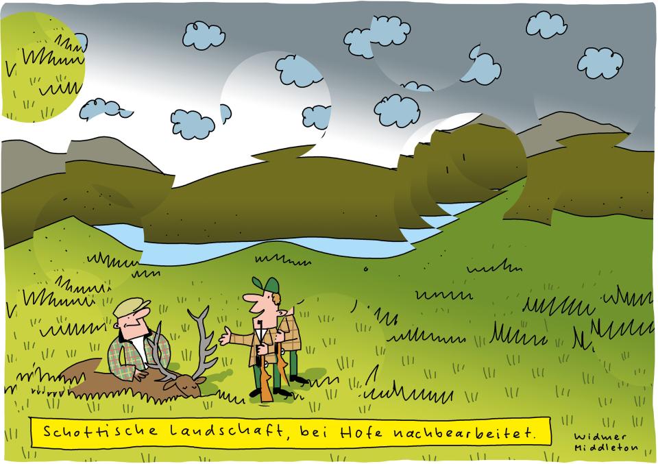 Cartoon von Ruedi Widmer