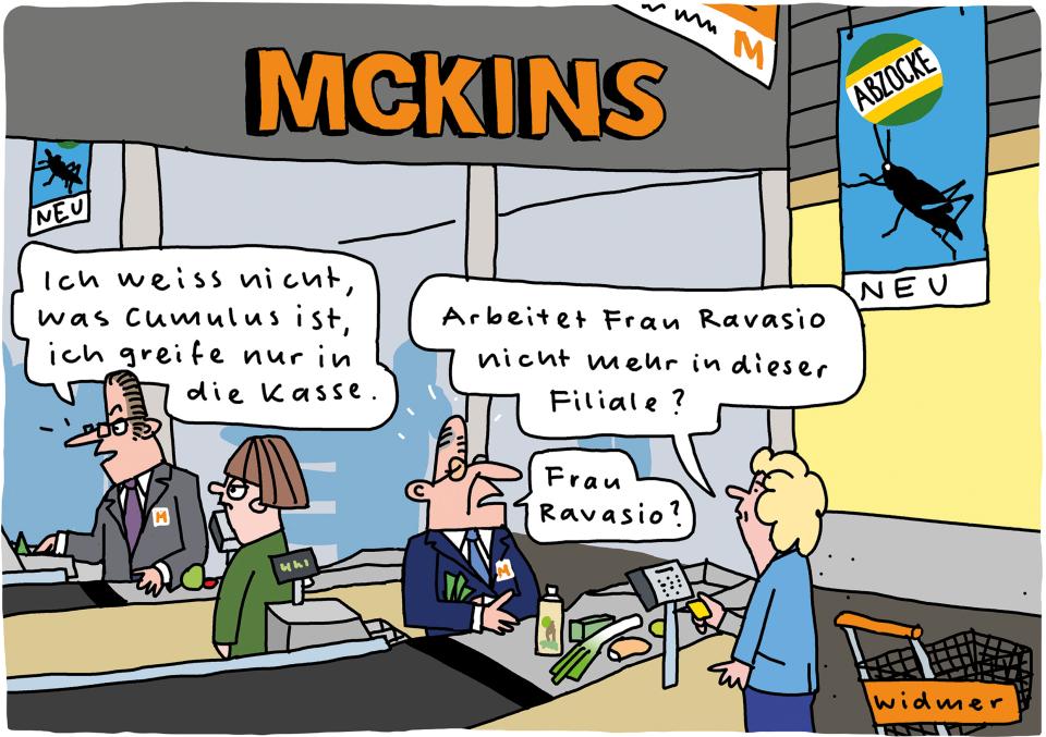 Cartoon von Ruedi Widmer