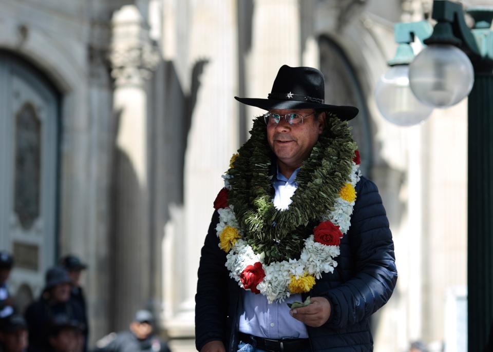 Präsident Luis Arce am Nationalen Acullico-Tag