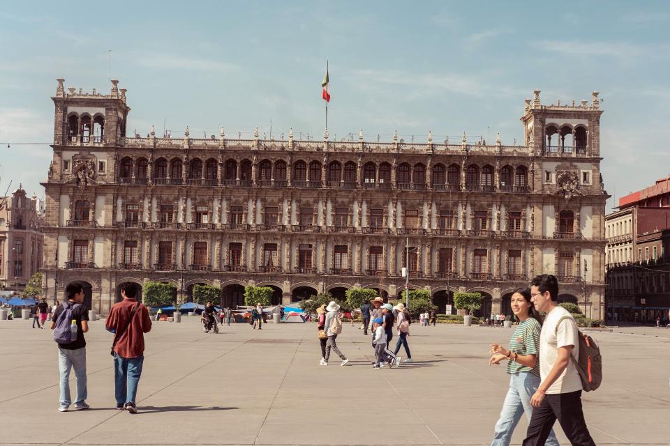 Rathaus auf dem Platz Zócalo