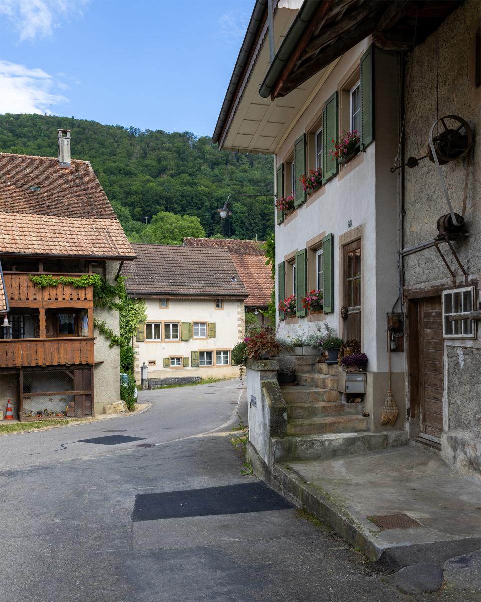 im Dorfkern von Oltingen