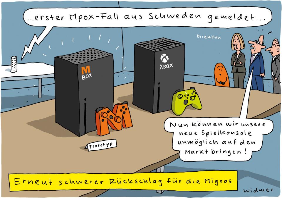Cartoon von Ruedi Widmer