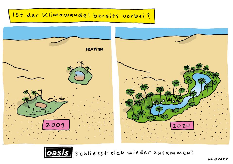 Cartoon von Ruedi Widmer
