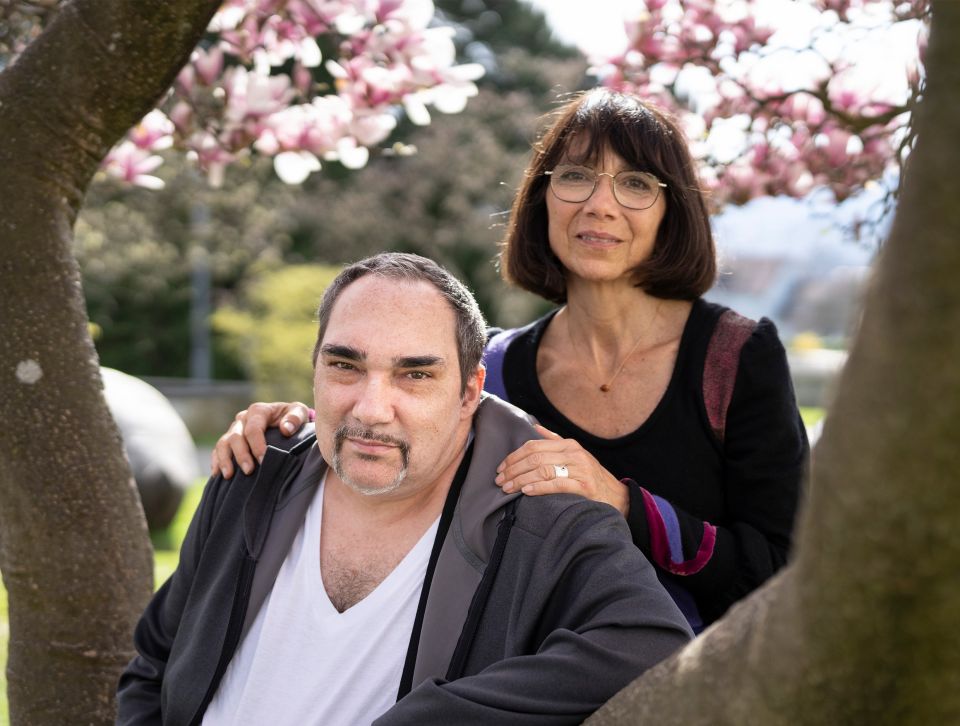 Schwester Esther mit Manuel Bengoechea