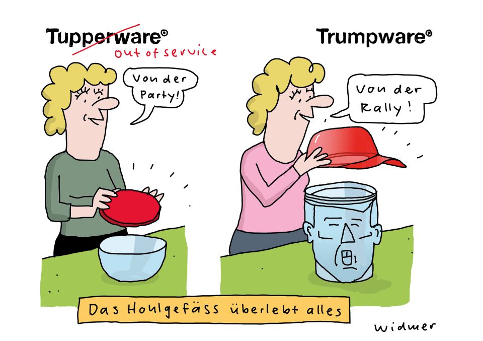 Cartoon von Ruedi Widmer
