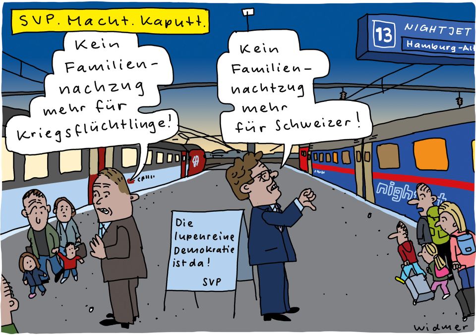 Cartoon von Ruedi Widmer