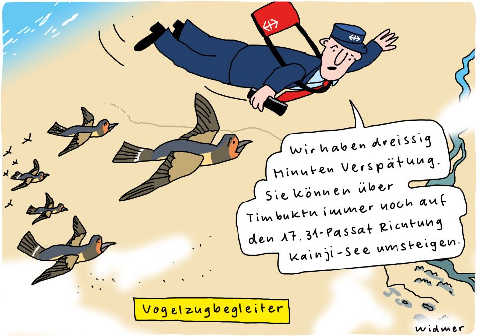 Cartoon von Ruedi Widmer