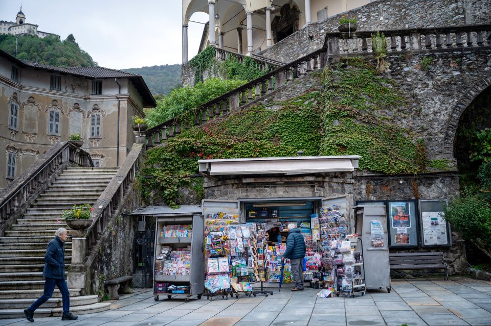 ein Kiosk im Zentrum von Varallo