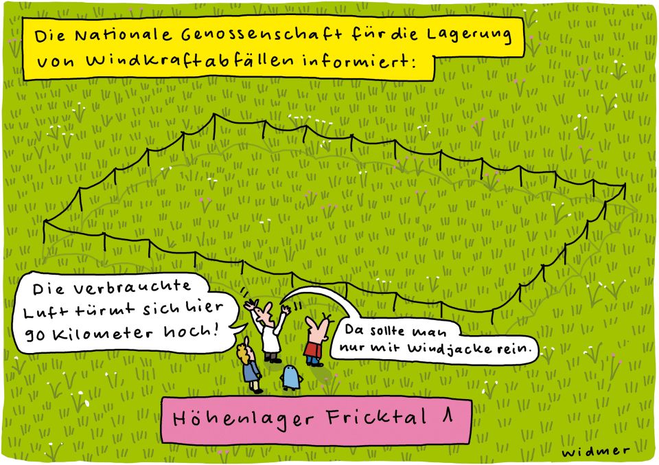 Cartoon von Ruedi Widmer