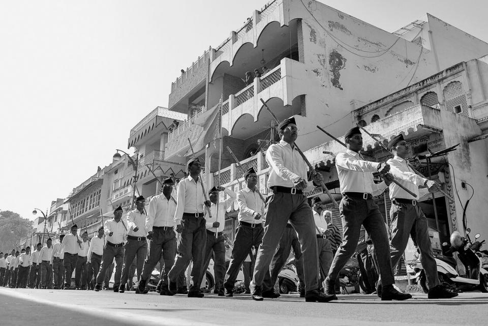 Marsch der Hindu-Miliz RSS
