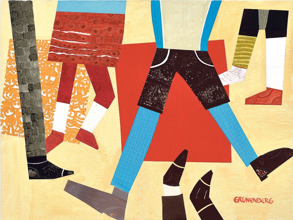 Stephan Grunenberg, Gaudi, 2024, Acryl auf Leinwand, 120 × 160 cm
