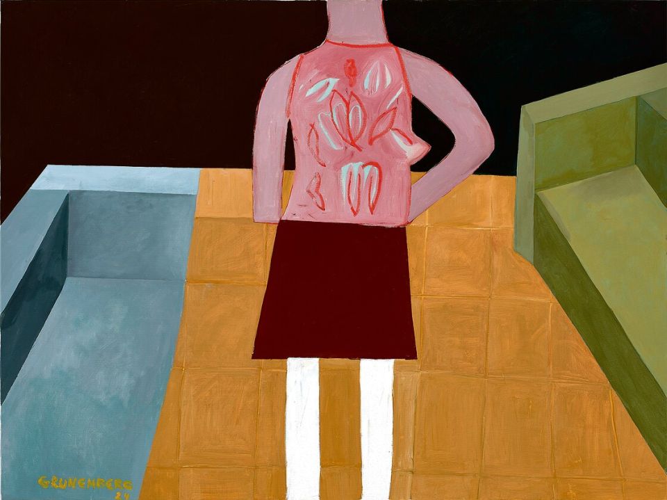 Stephan Grunenberg, Verführerin, 2024, Acryl auf Leinwand, 120 × 160 cm