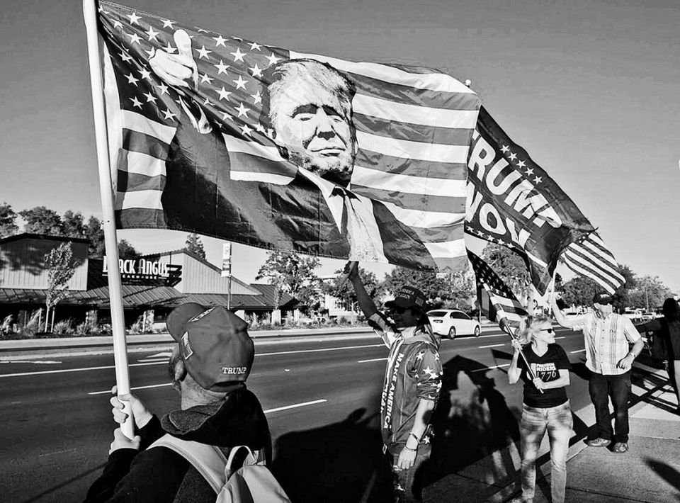 Trump-Unterstützer in Kalifornien, 6. November 2024