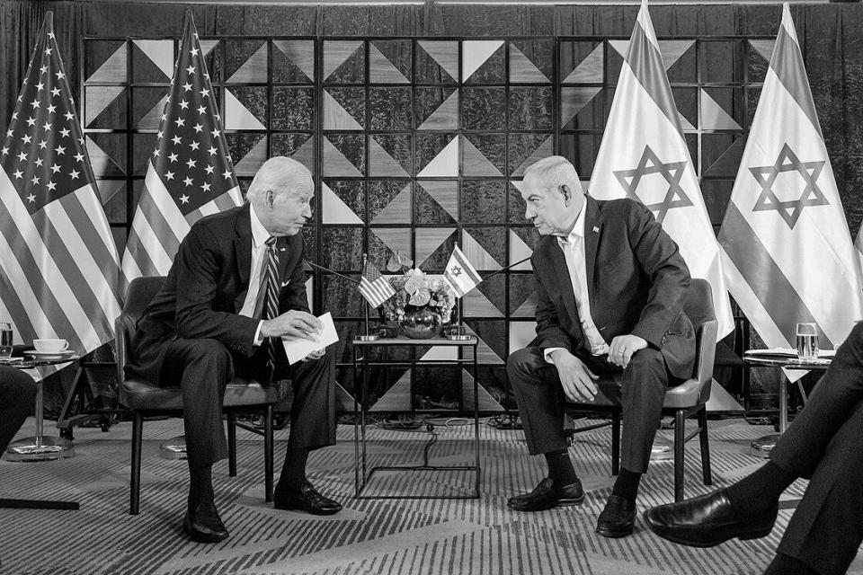 Biden und Netanjahu in Tel Aviv, 18. Oktober 2023