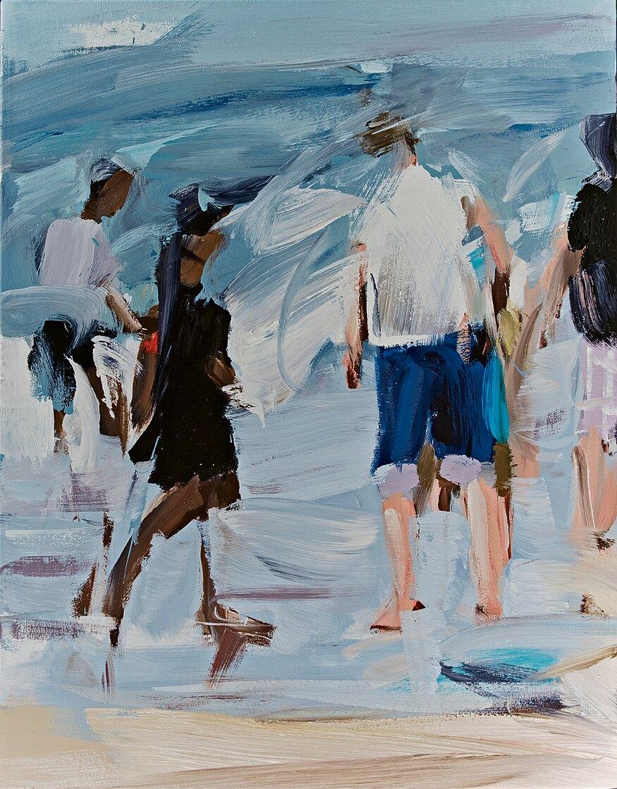 Alireza Varzandeh, Ostsee II, 2022, Öl auf Leinwand, 70 × 55 cm
