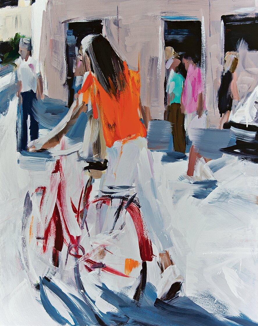 Alireza Varzandeh, grosseto, 2023, Öl auf Leinwand, 120 × 95 cm