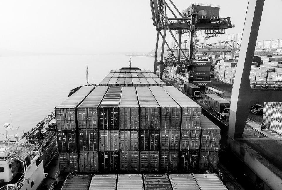 Containerterminal in Wladiwostok, November 2023